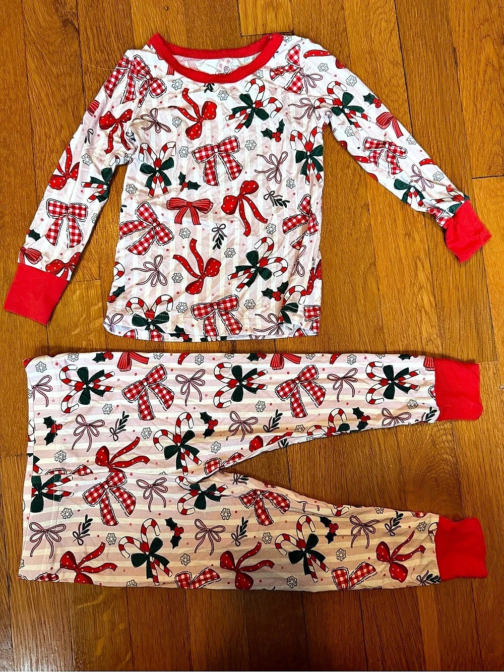 Caden Lane Bow What Fun Bamboo Two-Piece Pajama Set Pajama Set Baby 18-24 Months
